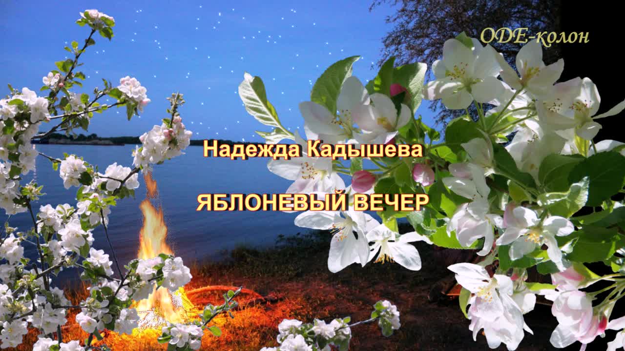 Яблоневый вечер кадышева текст. Яблоневый вечер. Яблоневый вечер звездами расцвечен. Кадышева Яблоневый вечер. Яблоневый вечер песня.