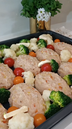 Курица с цветной капустой в духовке