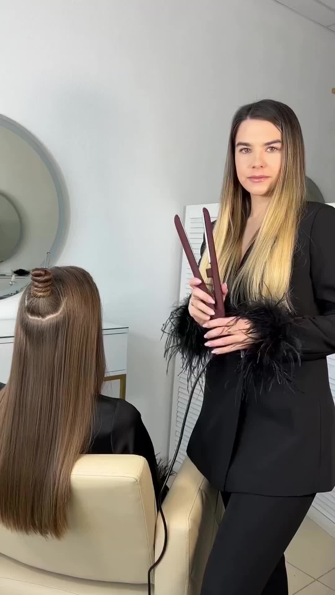 IPARIKMAHER.RU | Быстрая эффектная укладка на паровой утюжок!  @arhipova.hairstyle и лучший паровой утюжок V173 Steam Titanium от Be-Uni в  работе #прическа #укладка #локоны #beuni | Дзен