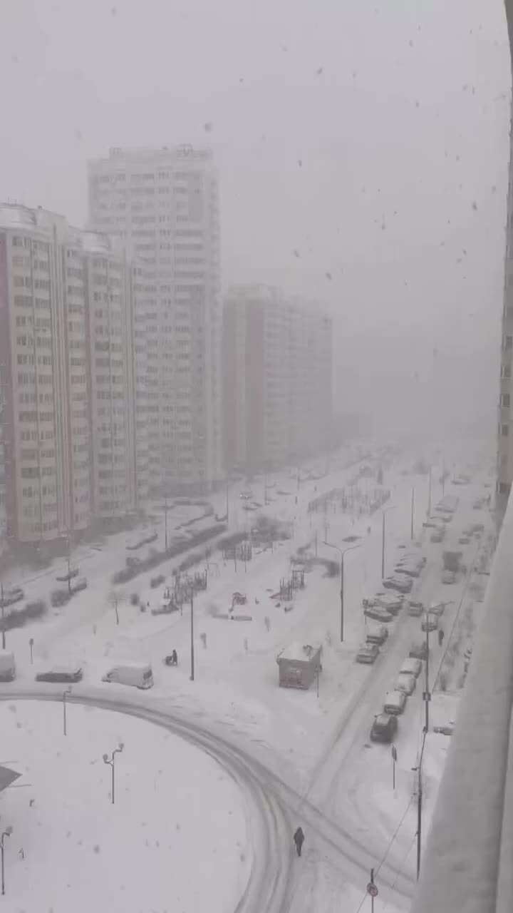 Москва зима необычное