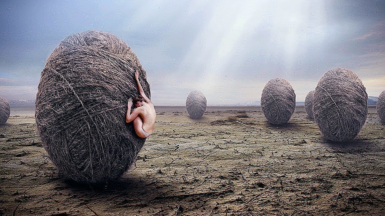 Человек в нитках. Человек из ниток. Нить жизни. Человек в коконе.