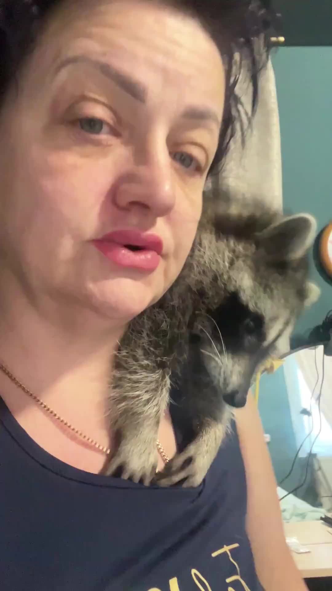 Валерия и енот Лёня . | Ролик от 14.12.2023 продолжительностью 48 сек ...