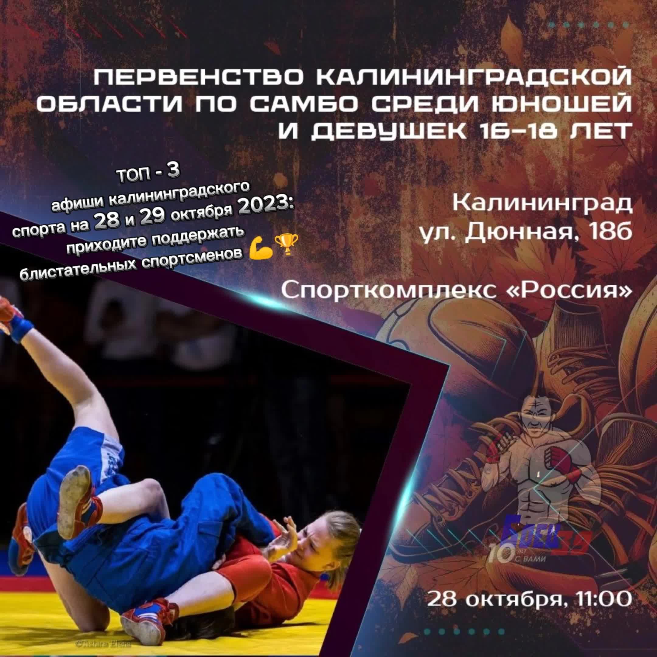 Афиша калининград спорта янтарный