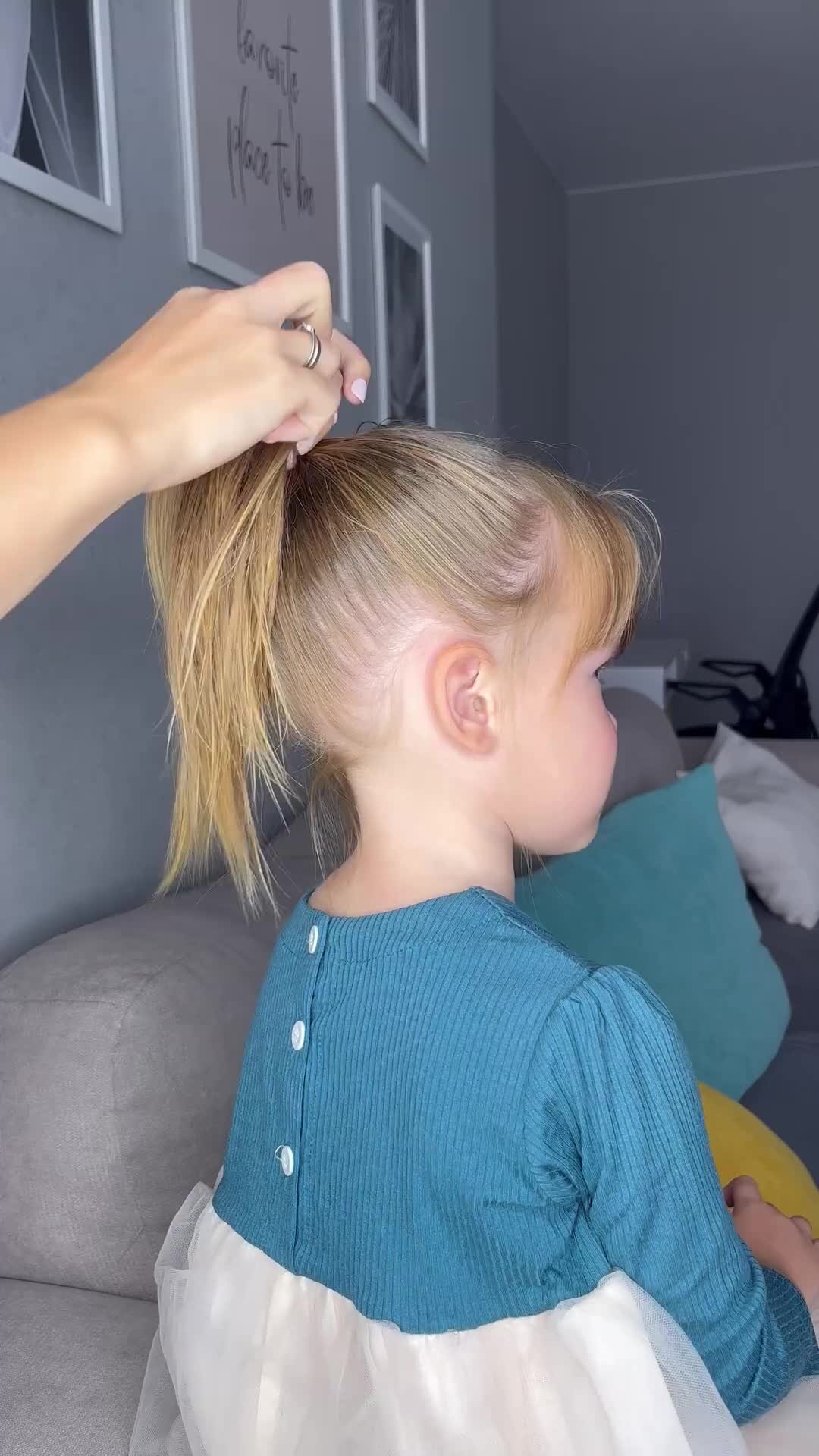 Sinichka Hairstyles | Нарядная прическа в садик для маленькой девочки ...