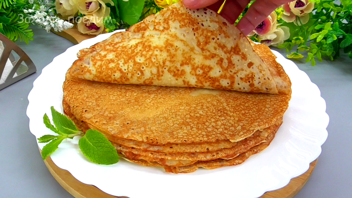 Блины рецепт. Блины из печи. Блины на воде. Блины с маслом. Блины на минеральной воде.