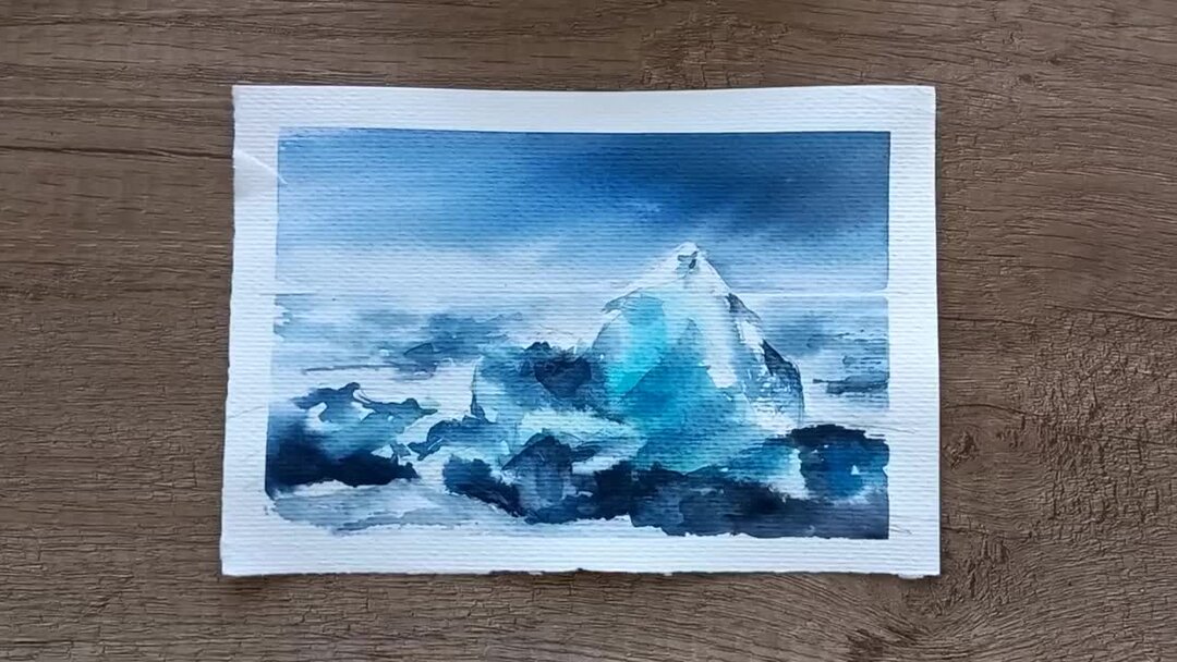 писанный акварелью картины как пишется