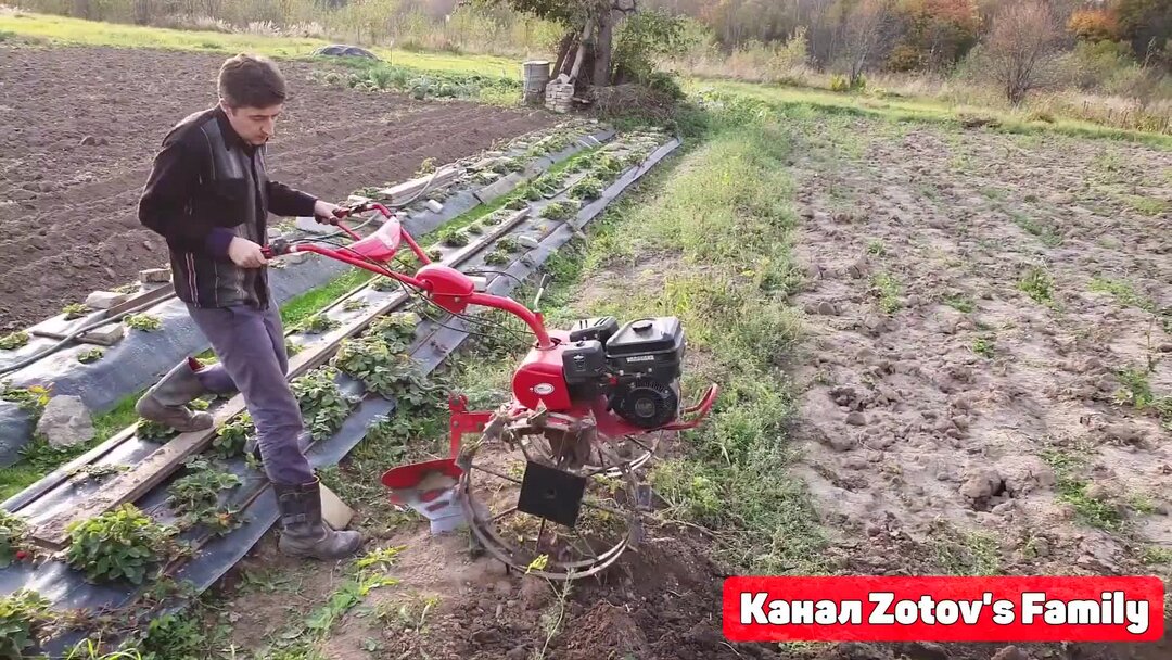 Мотоблок Салют, Агат и \"ТРАКТОРНЫЙ ПЛУГ\" как быстро вспахать огород ...