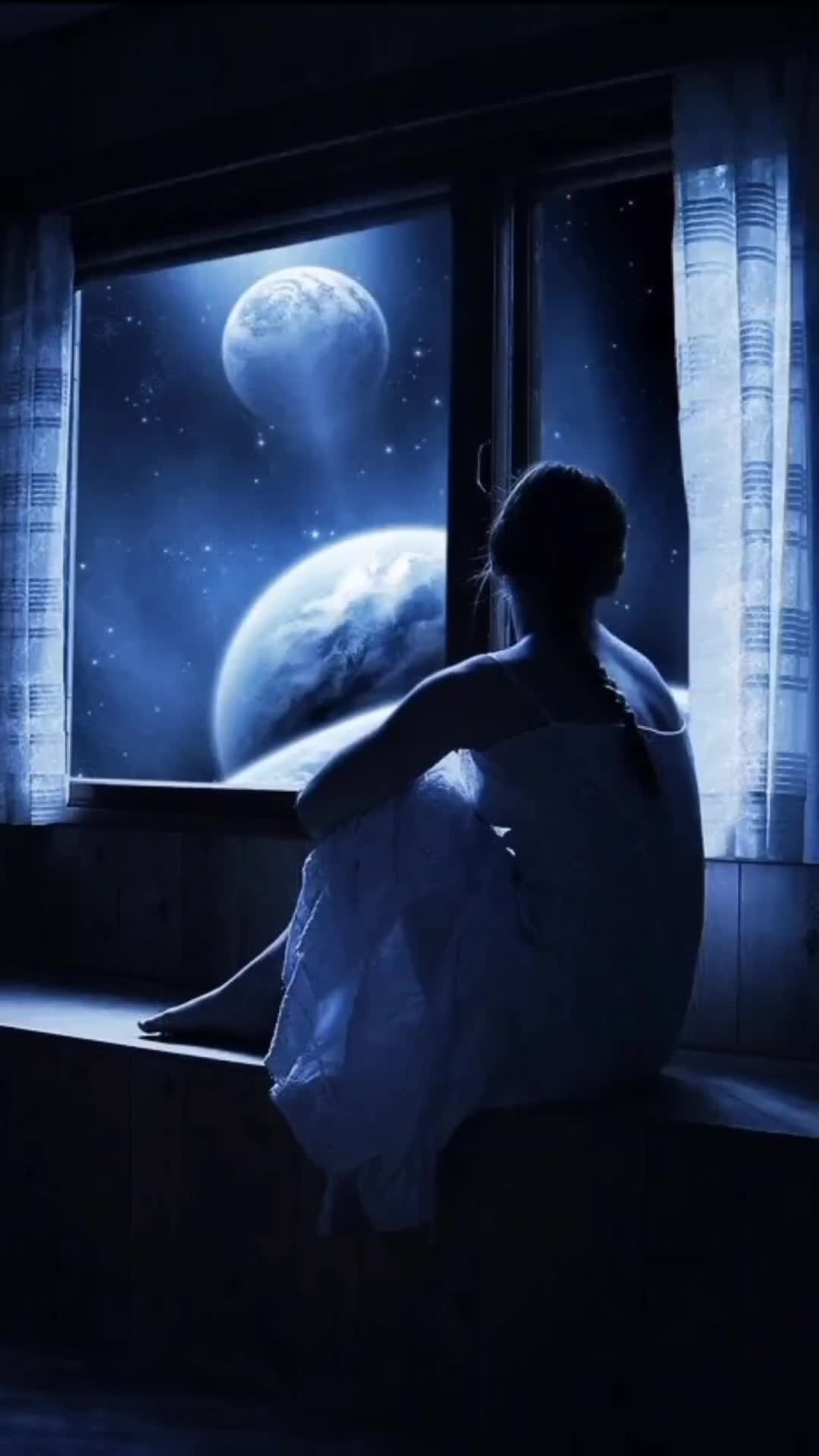 Песня поговори в полночной тишине. Одиночество в ночи. Луна одиночество. Окно ночью. Ночь Луна одиночество.