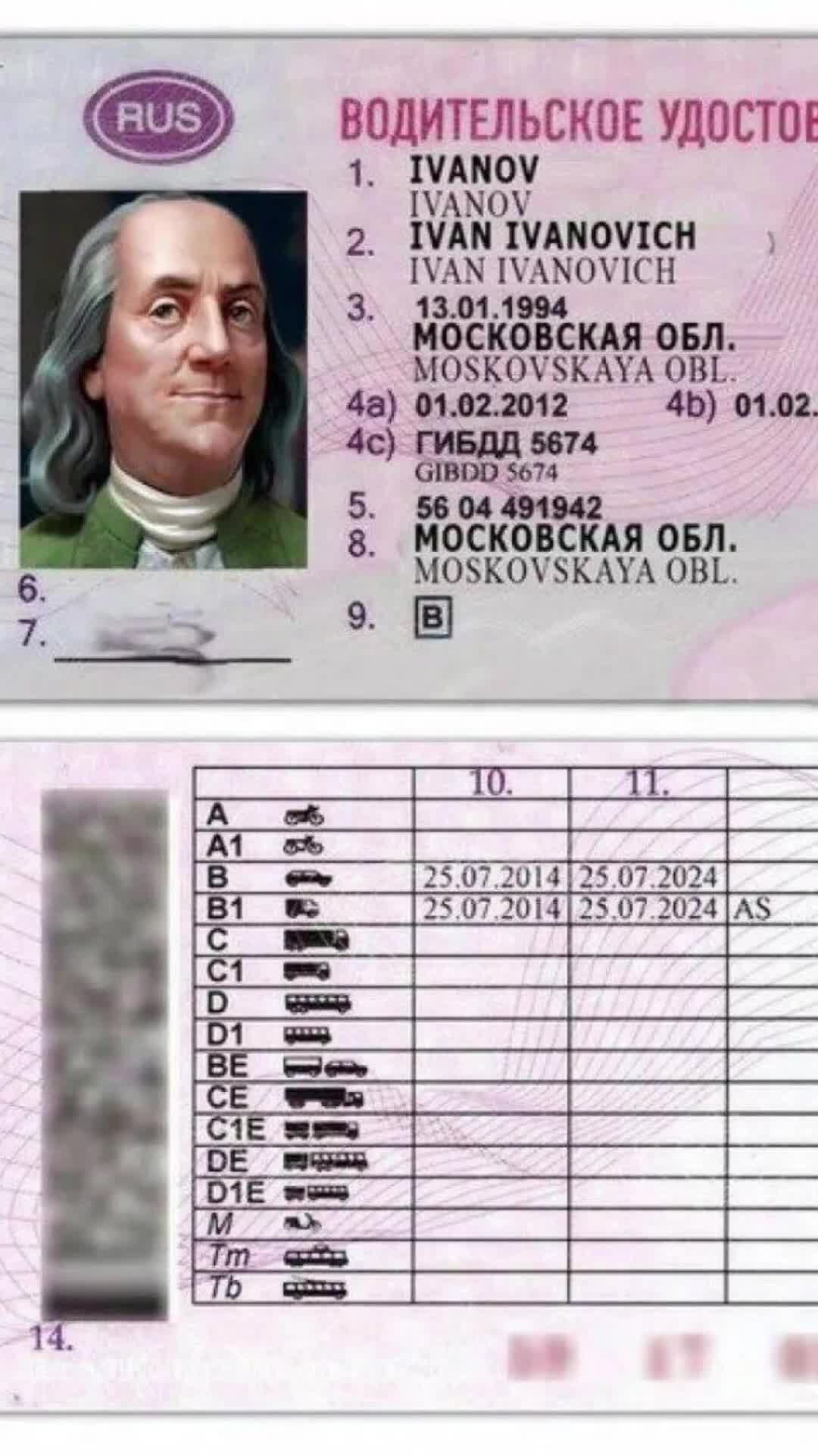 Как выглядят настоящие права водительские