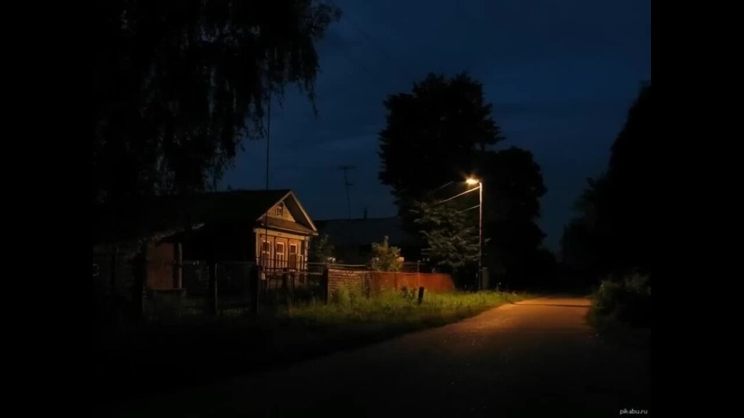 Деревня ночью