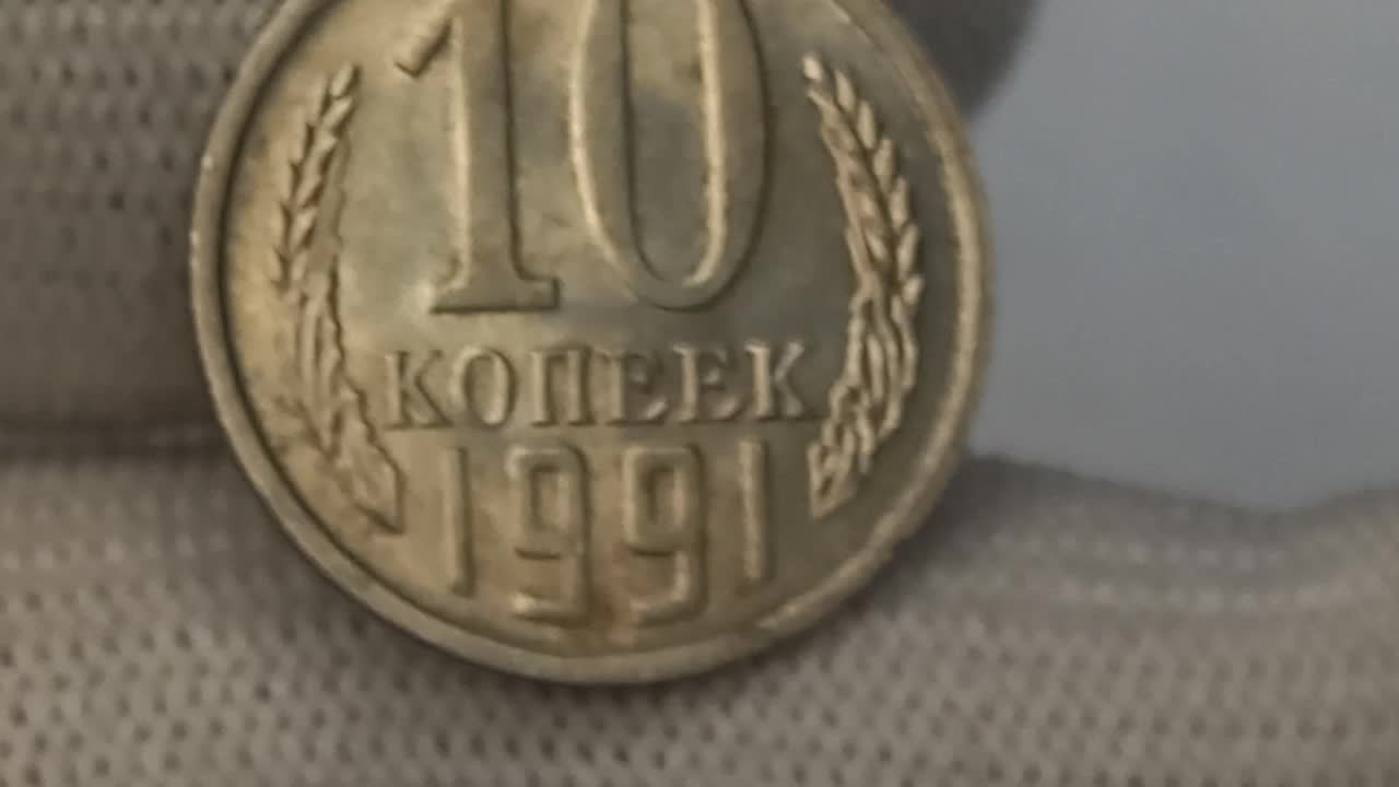 Монета 10 рублей 1991