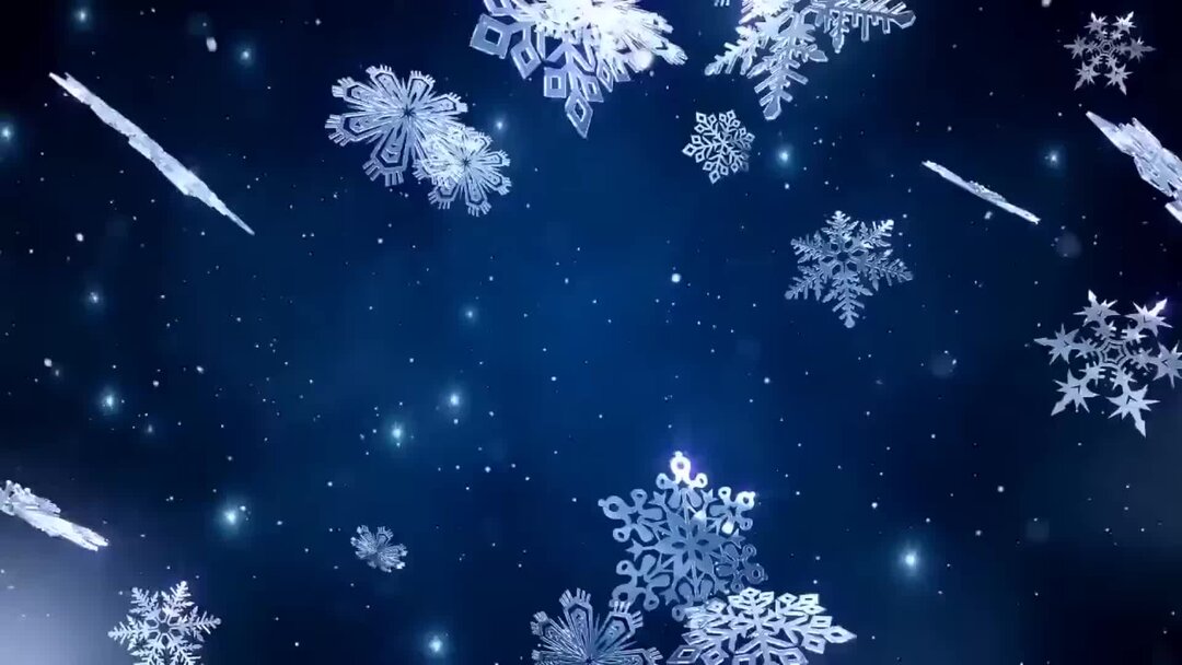 Зимний анимированный фон