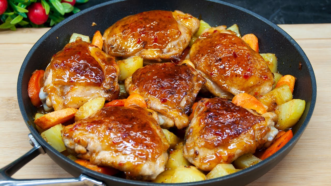 Куриные сердечки с картошкой на сковороде. Куриные сердечки с картошкой на сковороде