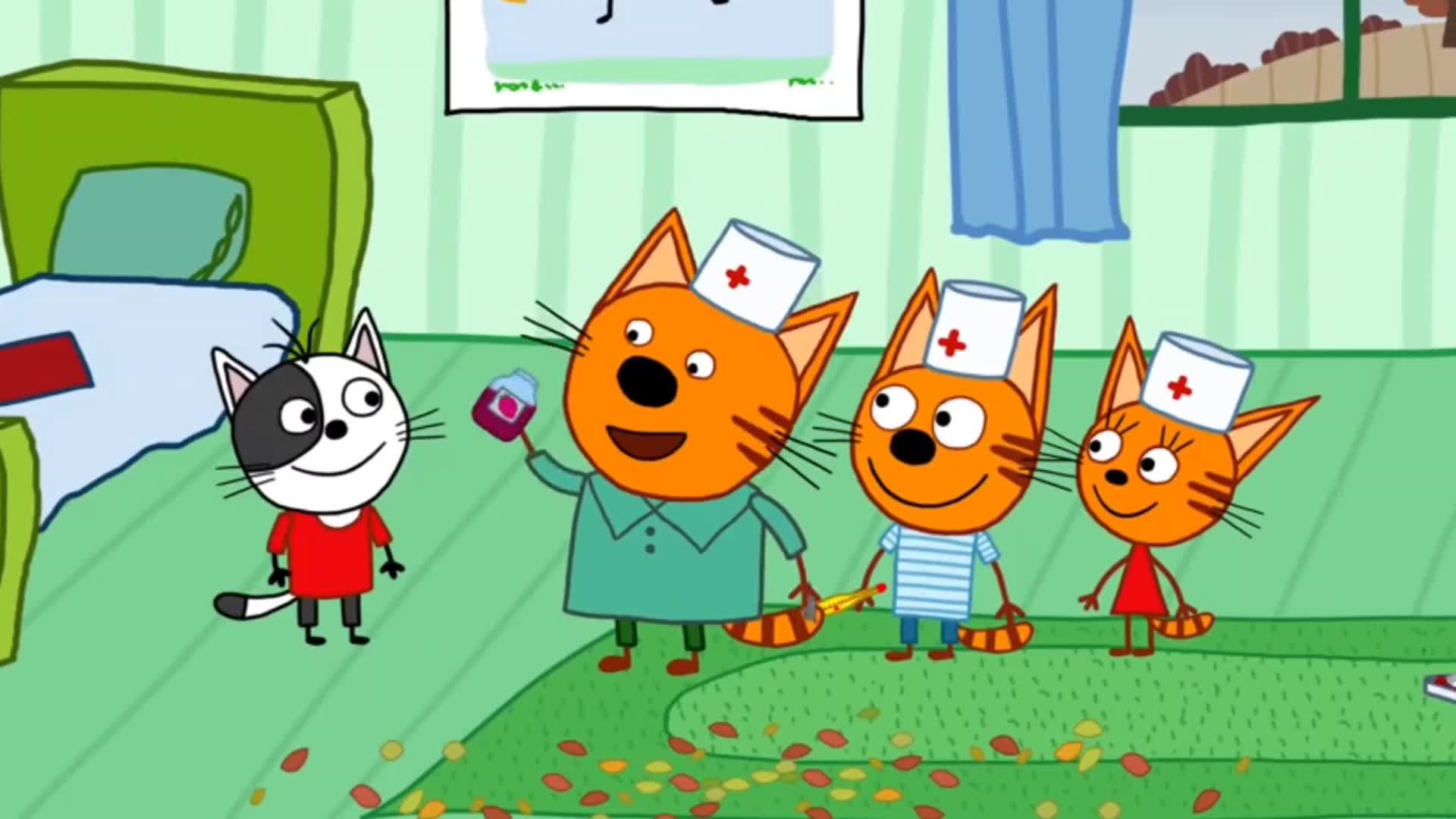 3 кота смешные мультики
