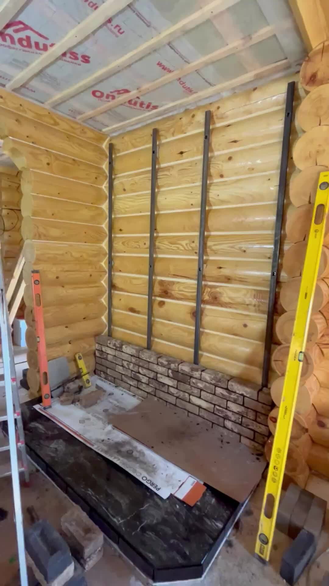 Печное Творчество | Правильная установка маяков в бревенчатом доме. # ...