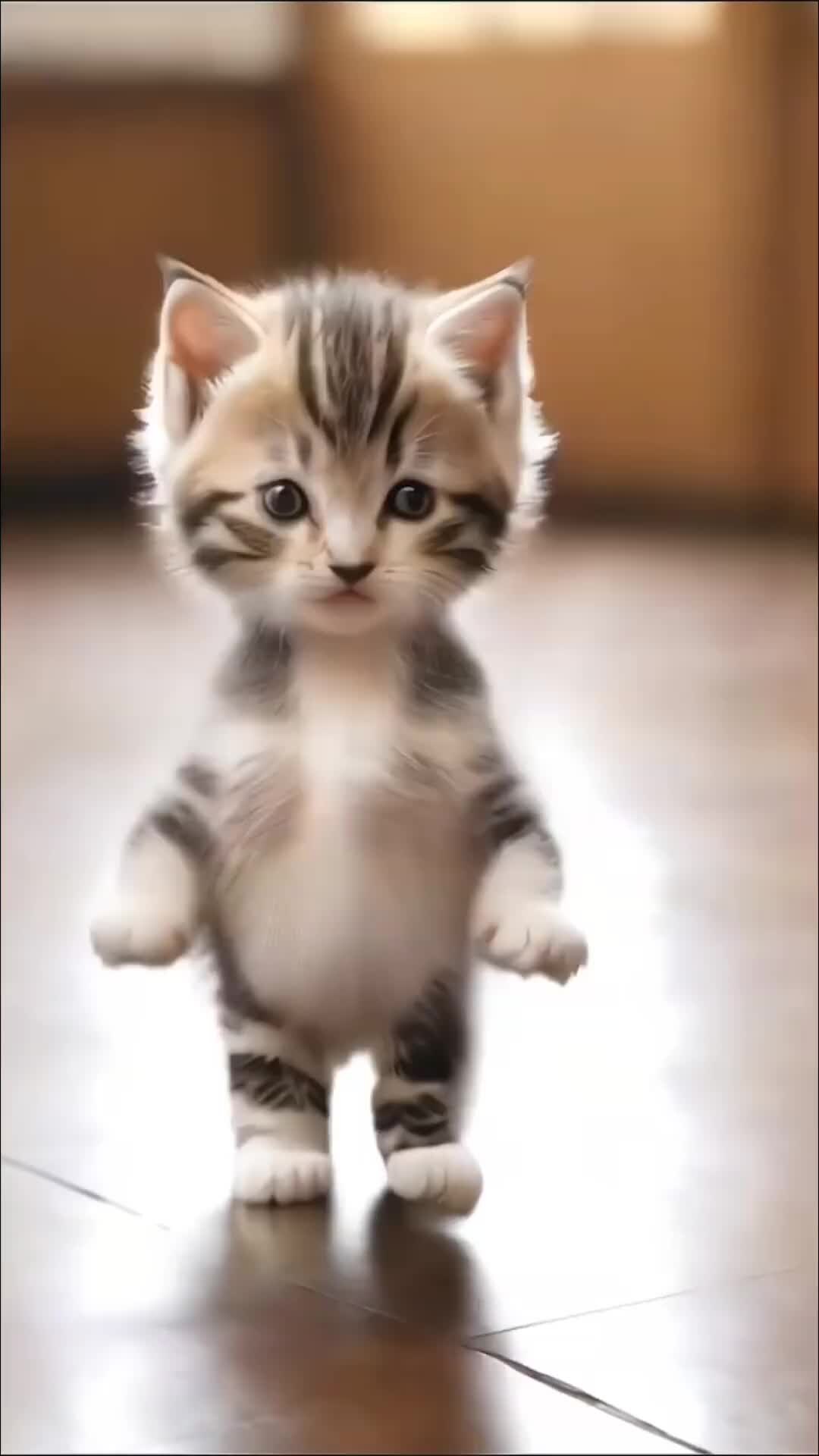 Танцующий котенок gif