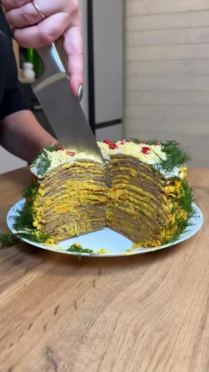 Печёночный торт калорийность