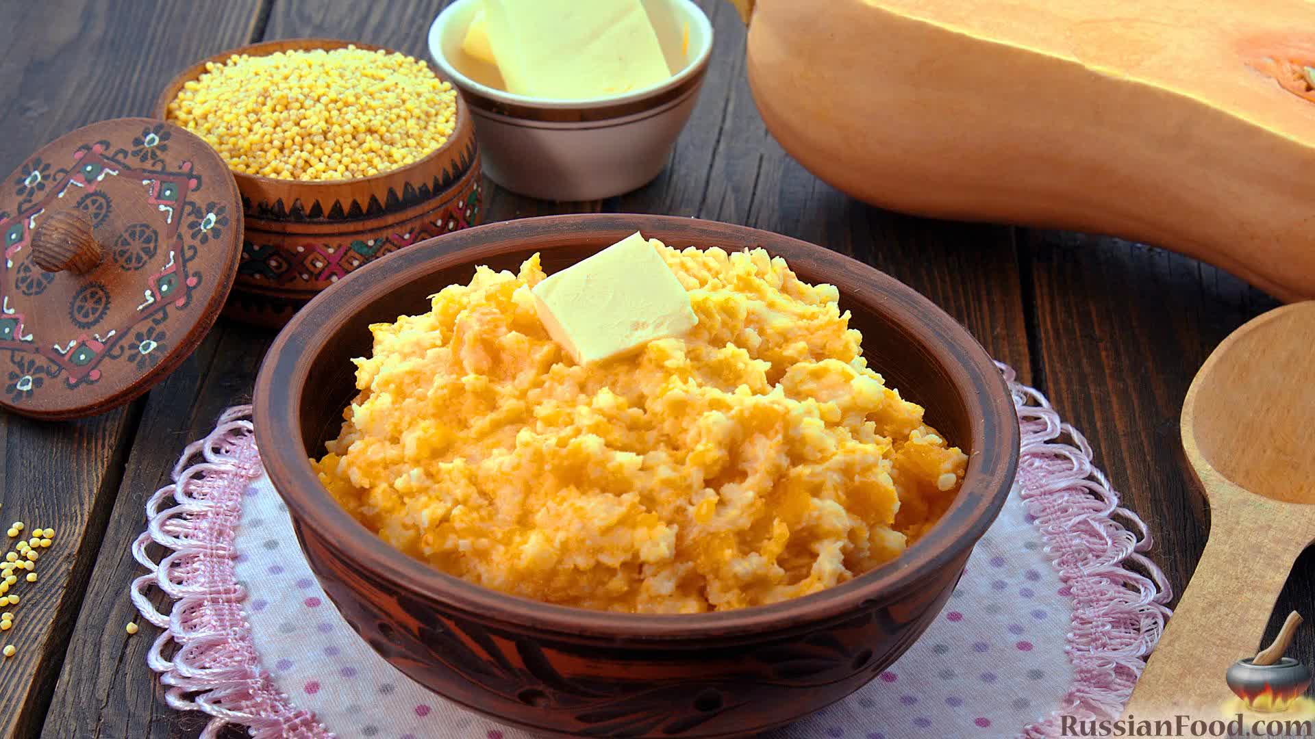 Пшенная каша с рыбой