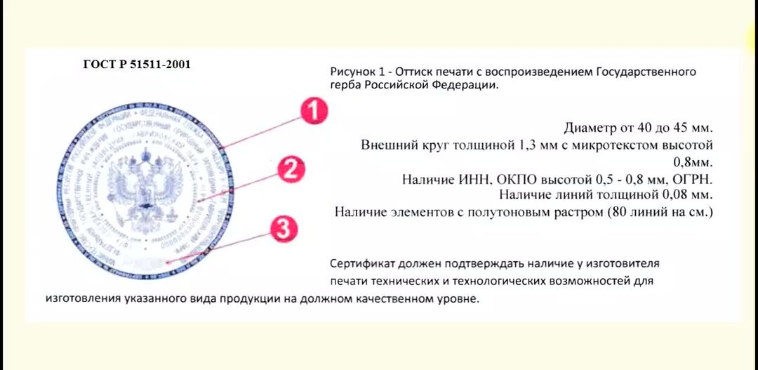 Образец гербовой печати