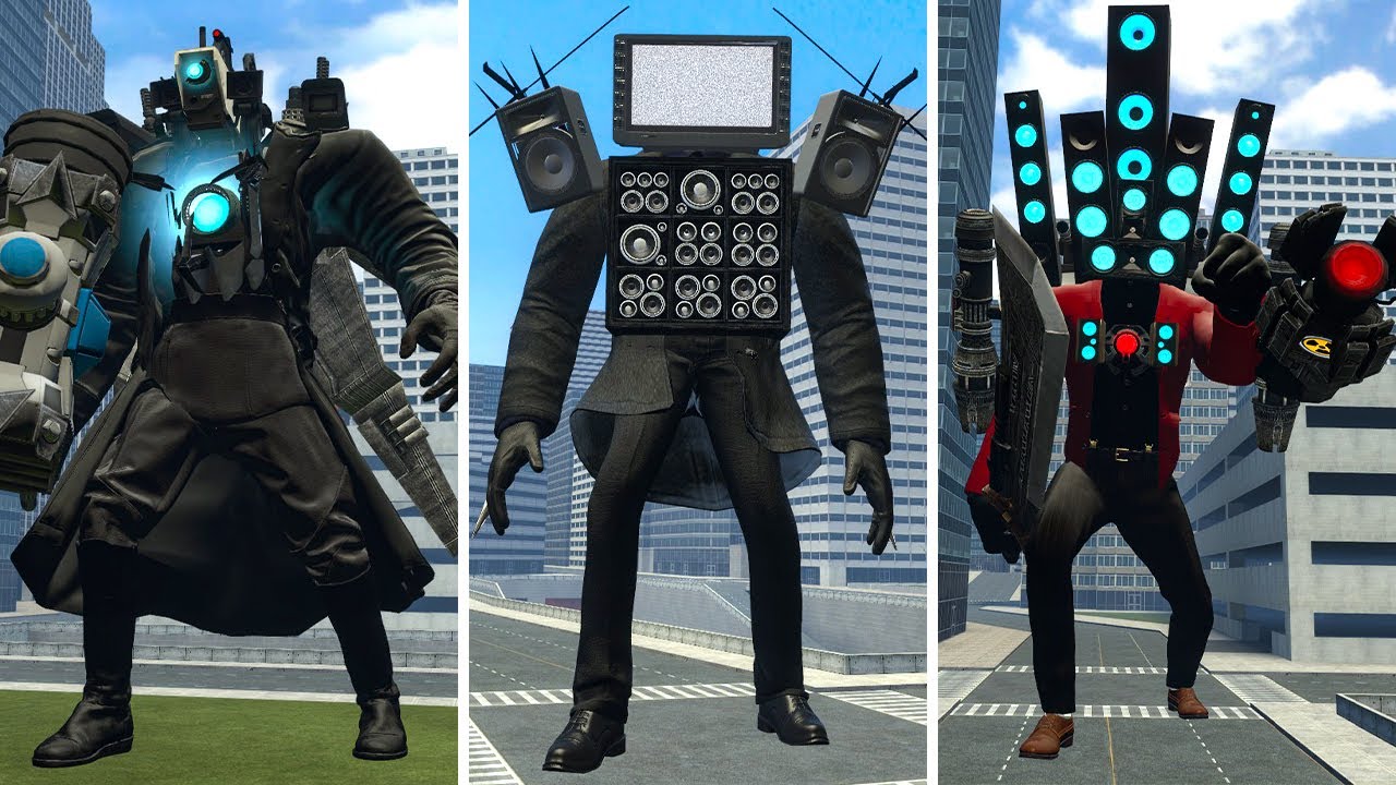 Titan speaker man and titan cameraman