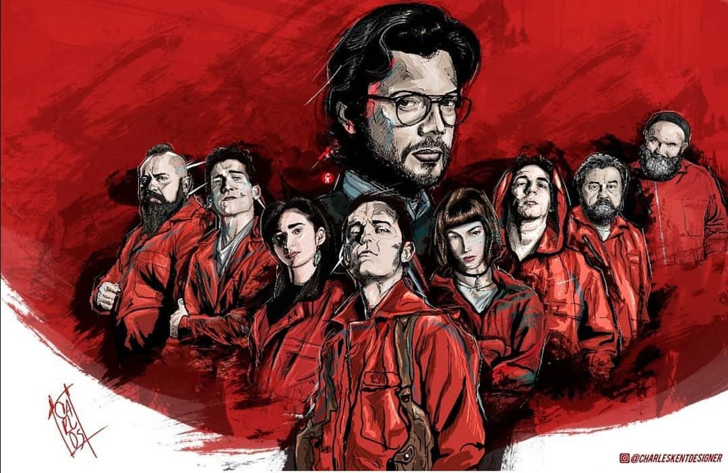 La de papel. Дом сериал бумажный дом. Бумажный дом плакат. Бумажный дом арты. Бумажный дом Постер.