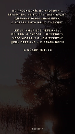 Внутренний мир тютчева