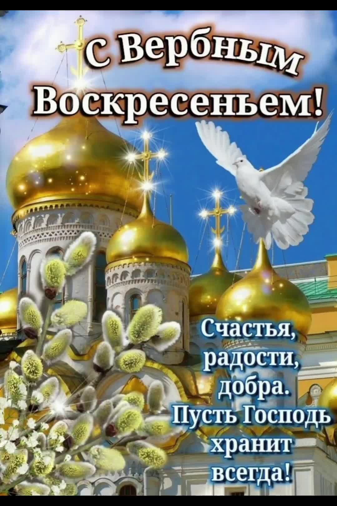 Открытки с вербным воскресеньем