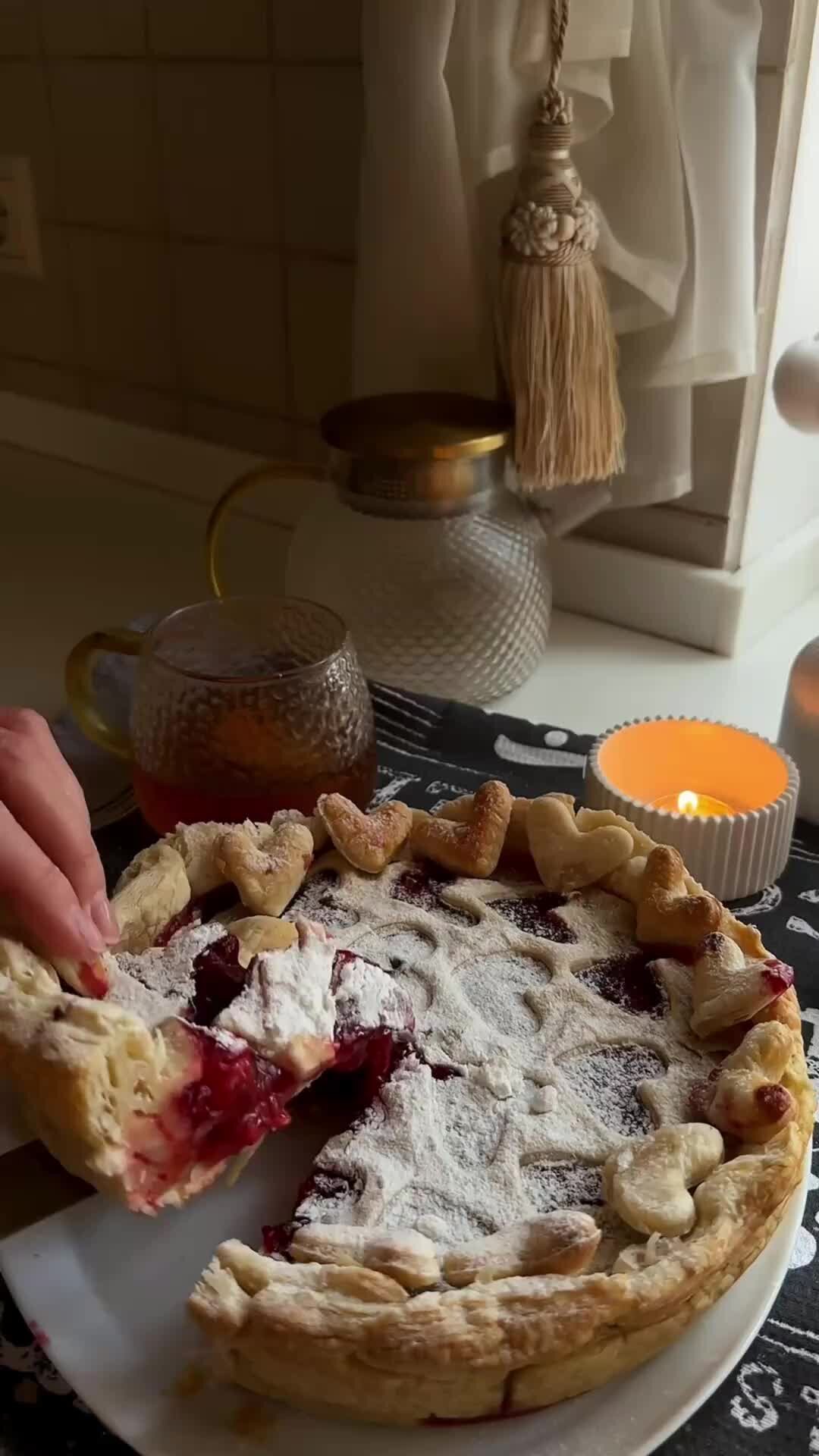 Мясо в песочном тесте
