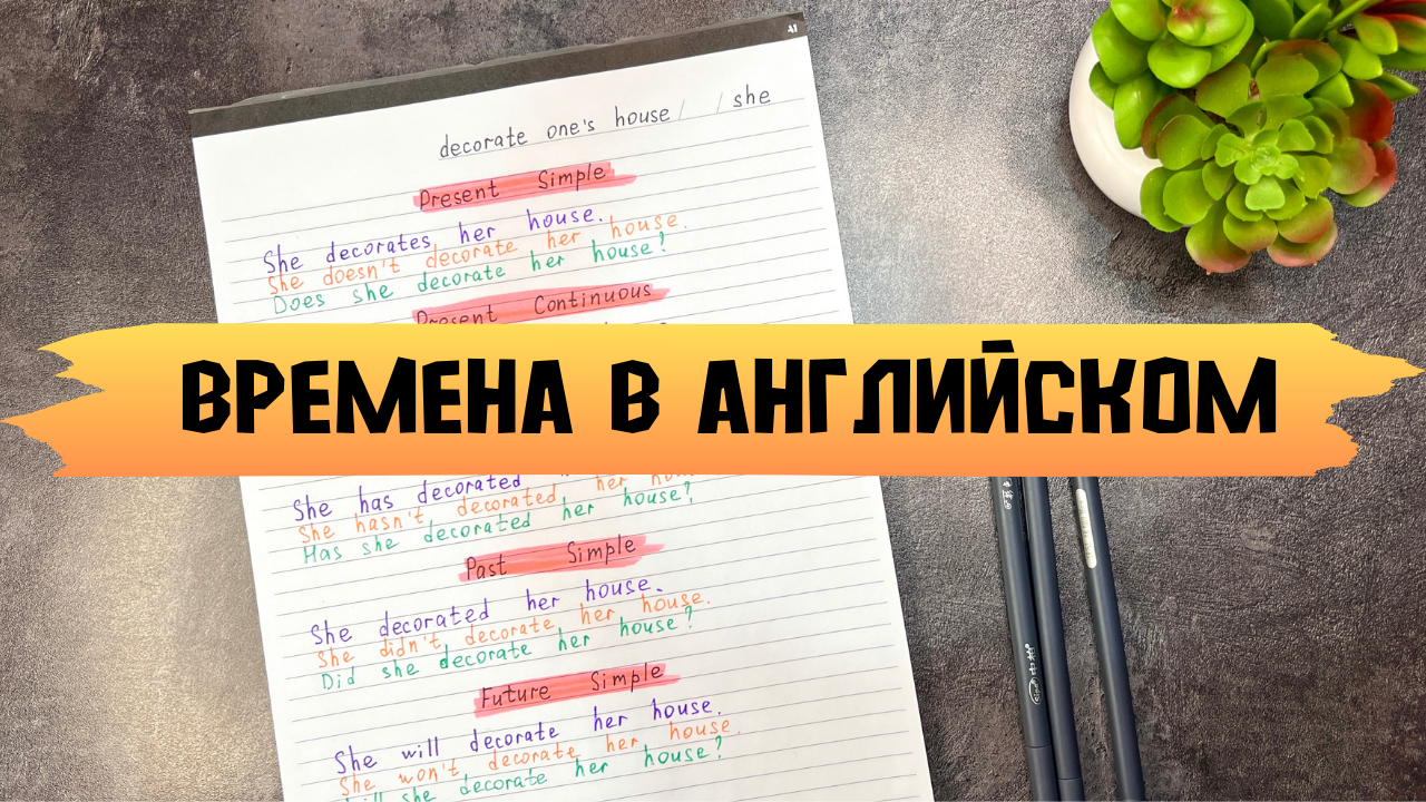 Тренировка английских времен