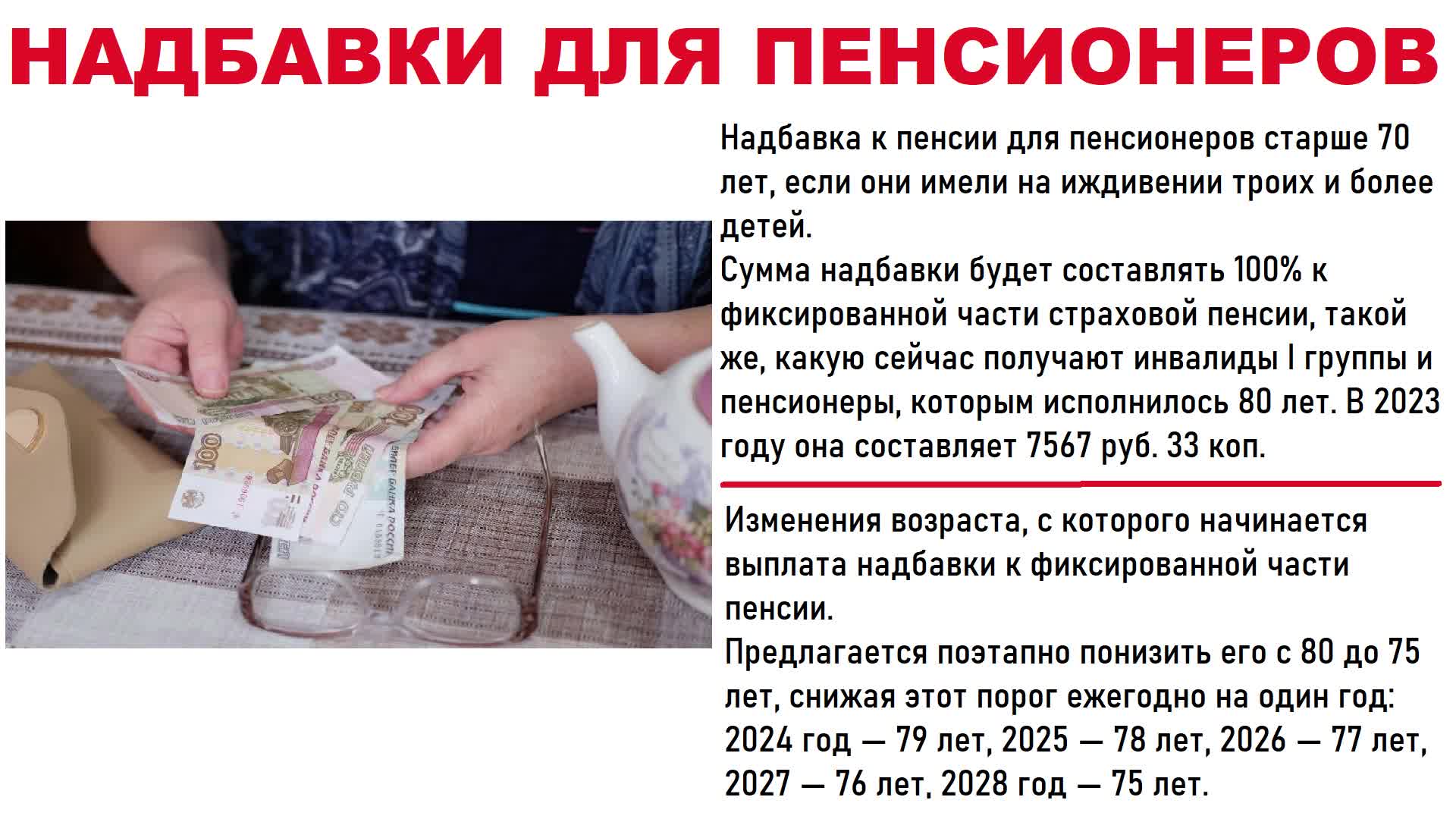 Надбавка к пенсии 80 летним