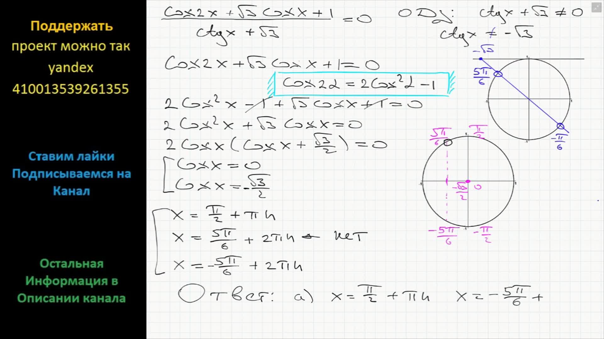 Решите уравнение 2cos x корень 3 0. Cosx 1 2 решение уравнения. CTG X корень из 3 /3 решение. CTG X < корень 2/2. Решение уравнения cos x + x^2.
