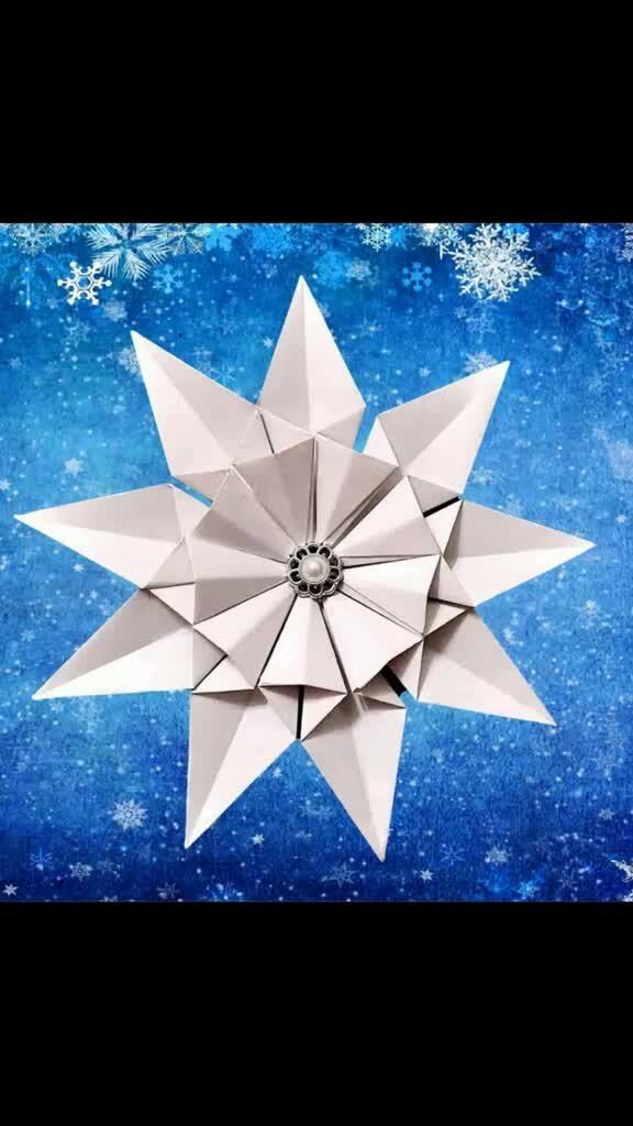Новогодние оригами из бумаги — объёмная звезда