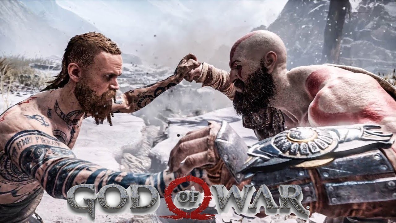 Главный герой бог. Атрей God of War Ragnarok. God of War 2018 Бальдр и Кратос.