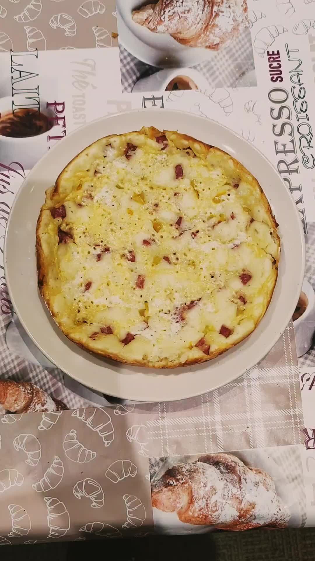 ГАЛЯ, ПРИГОТОВЬ! | Обалденная пицца! Тесто без дрожжей на кефире🍕Готовится  очень быстро! Как? Рецепт закреплен в комментариях! | Дзен