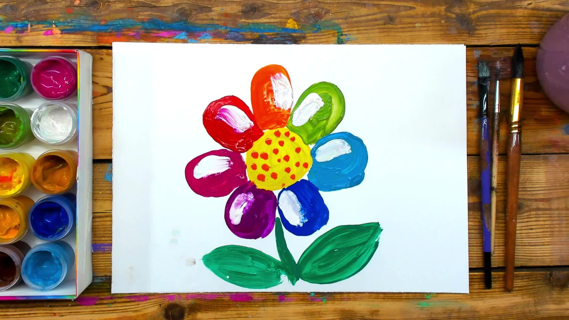 Урок рисования 8 лет. Рисование для детей. Краски для рисования. Рисунки красками. Краски для детей.