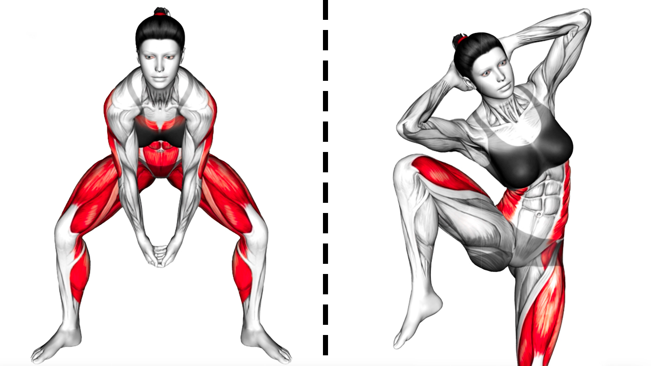 Тренировка живота стоя. Упражнения с колесом для пресса для женщин для похудения. Butt Kicks.