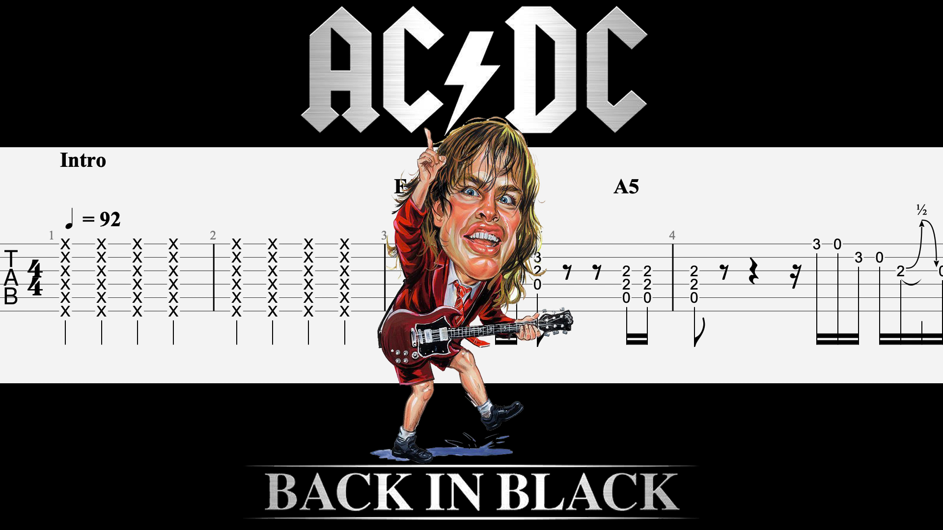 Black in black табы. AC DC back in Black табы. Back in Black на гитаре. AC DC back in Black аккорды. Гитарная табулатура ACDC.