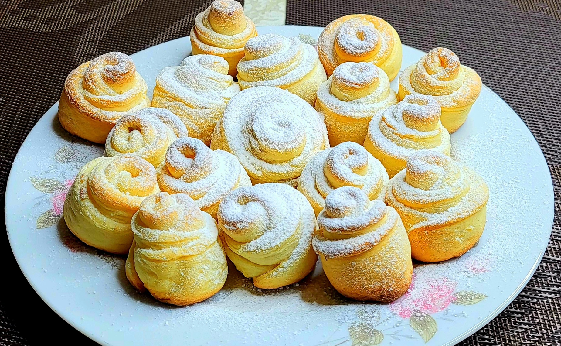 Печенье из творога в виде розочек