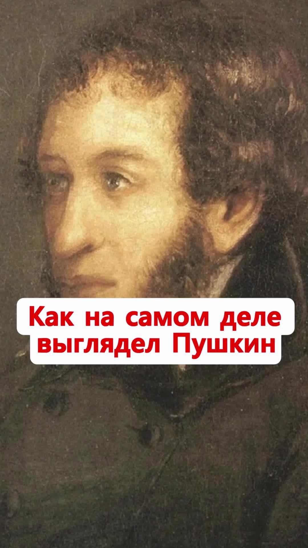 Как выглядел пушкин