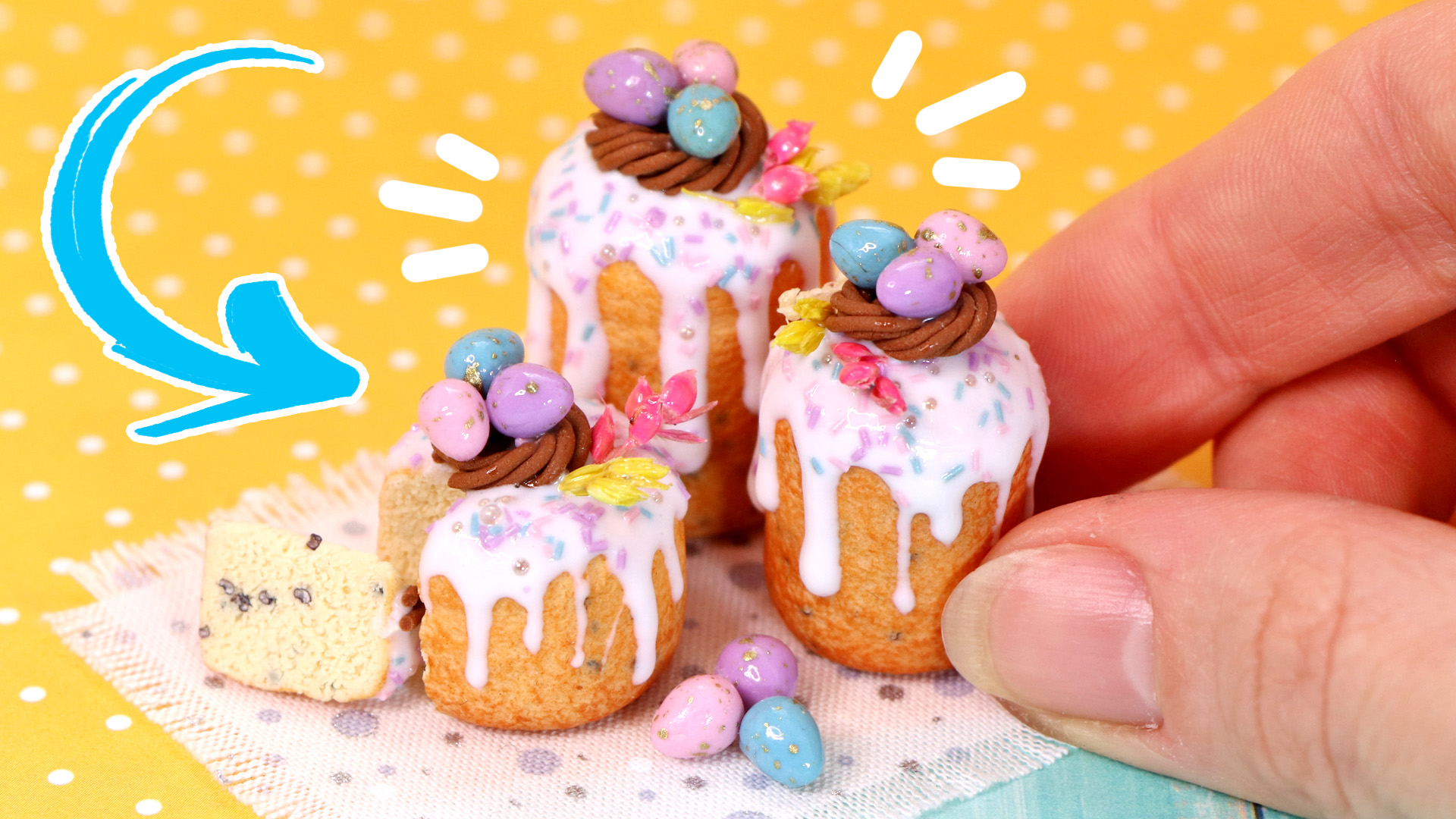 Кулич из полимерной глины