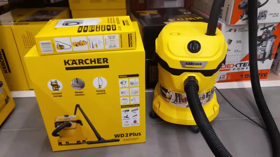 Karcher WD 2. Строительный пылесос. Kerher wd2 Plus. Купить керхер wd 2