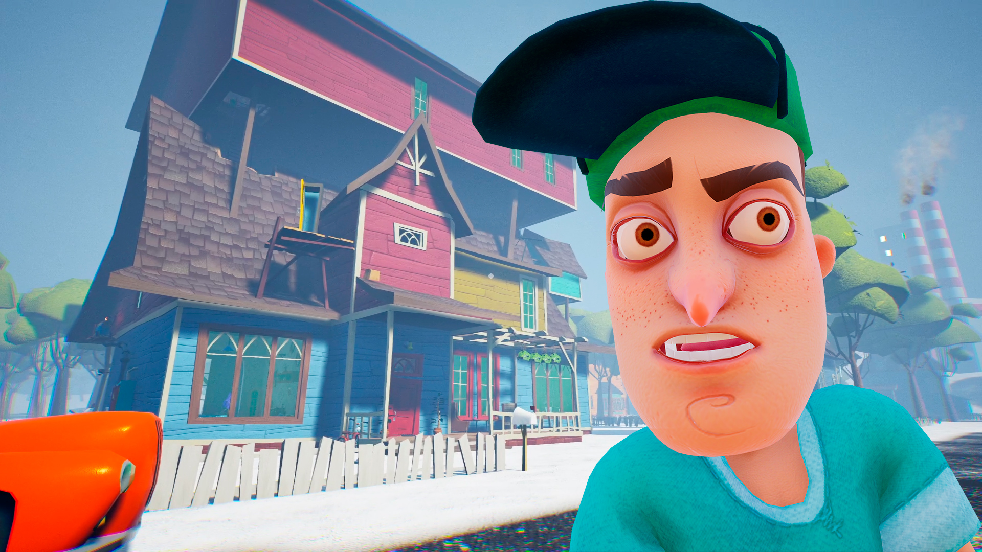 Шоу привет сосед. Новогодний привет сосед. Hello Neighbor 2 дом соседа. Будильник привет сосед. Игра привет сосед 2.