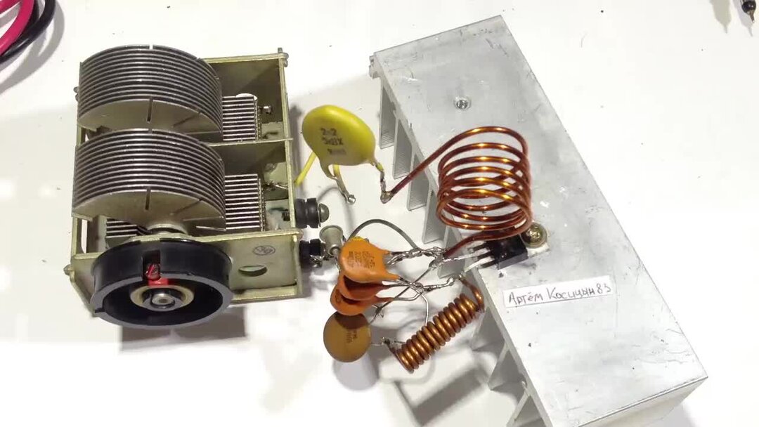 Индукционный ВЧ нагреватель металла на одном полевом транзисторе ...