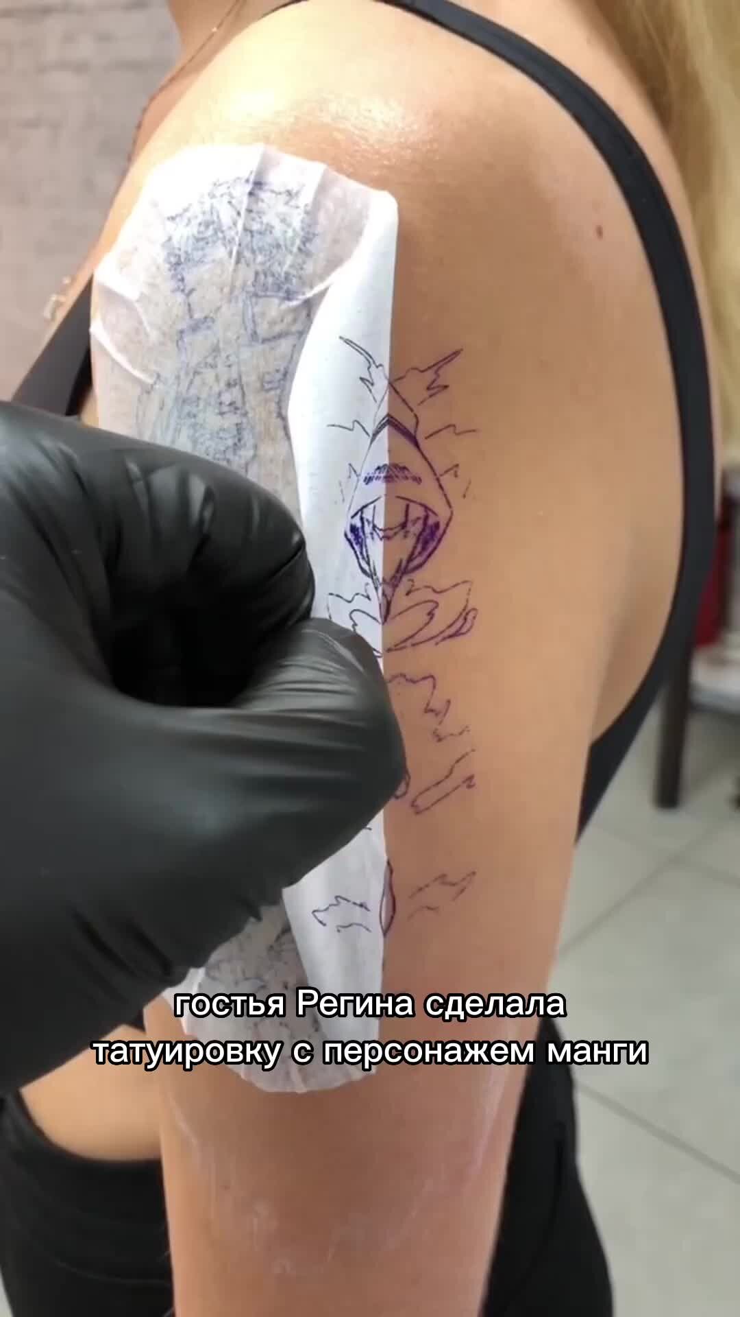 КОТ TATTOO STUDIO | Аниме тату на руке для девушки. Красивая и стильная  татуировка манга - Санэми Шинадзугава в графике от мастера Kot Tattoo  Studio | Дзен