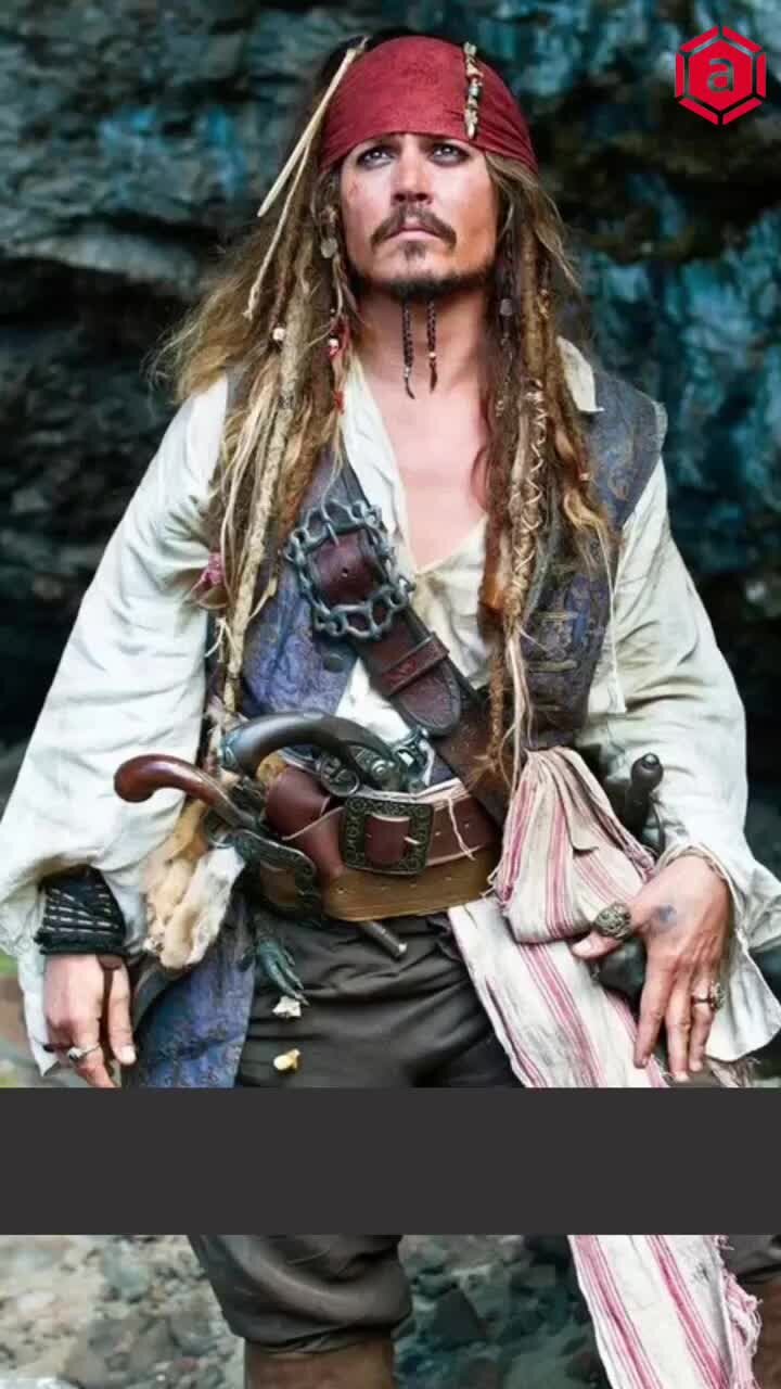 Джонни Депп примерил образ Джека Воробья из «Пиратов Карибского моря»