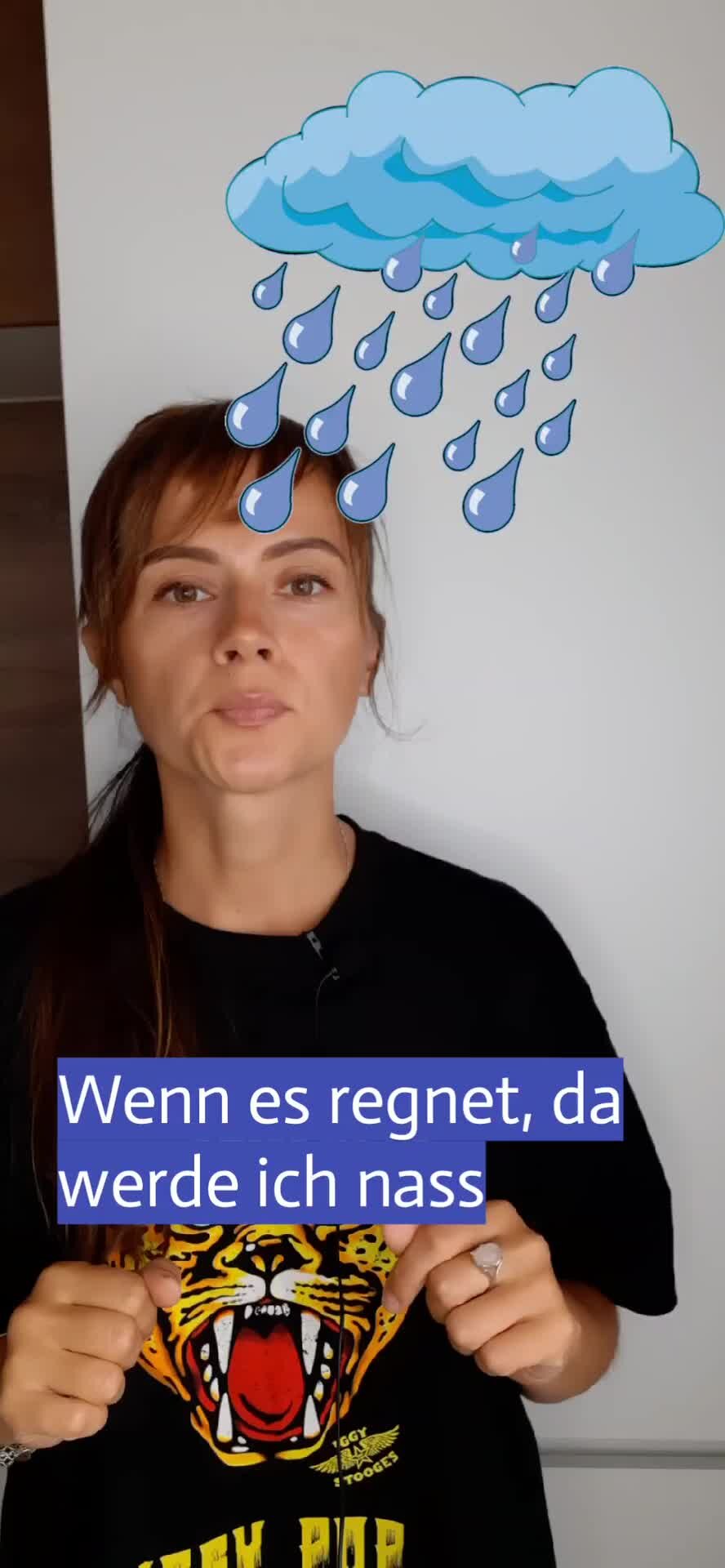 Tascha spricht / Немецкий язык | Пальчиковая игра для детей: Wenn es  regnet....💧 | Дзен