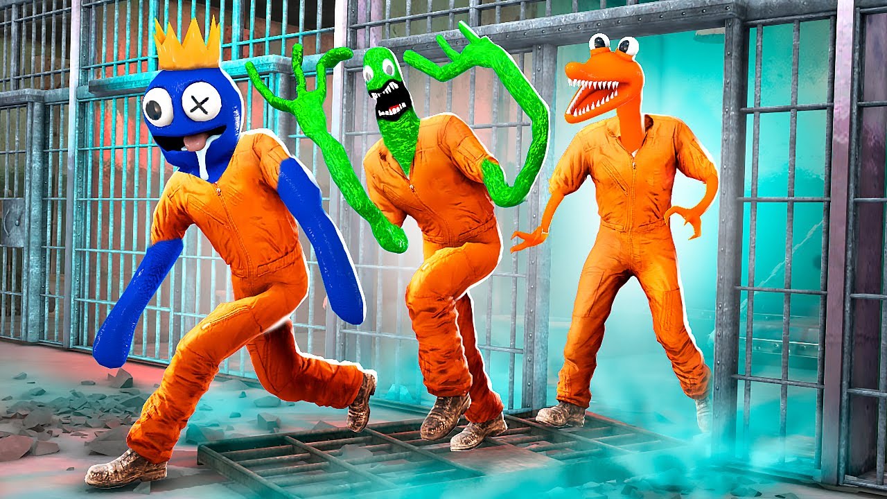 Включи радужные друзья побег. Радужные друзя в роблоксе. Радужных друзей монстров. Радужная друзья синий. Радужные друзья роблокс побег от блю.