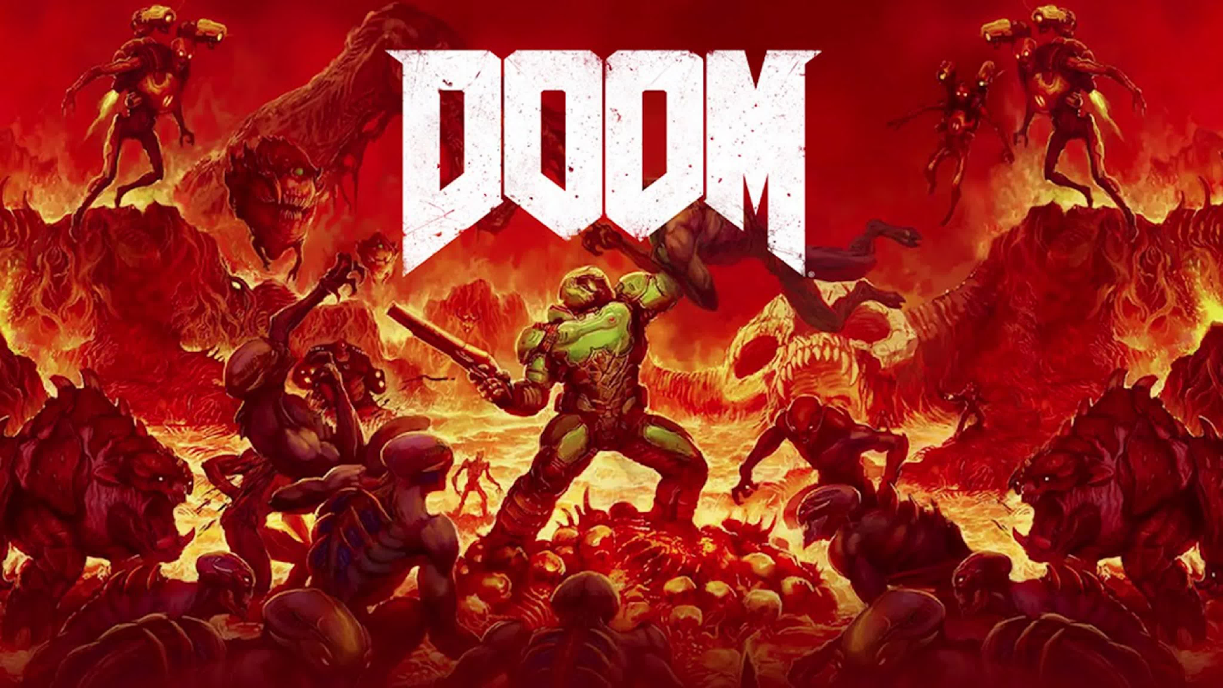 Четыре дума. Doom 4 обложка. Doom 2016 poster. Doom (игра, 2016).