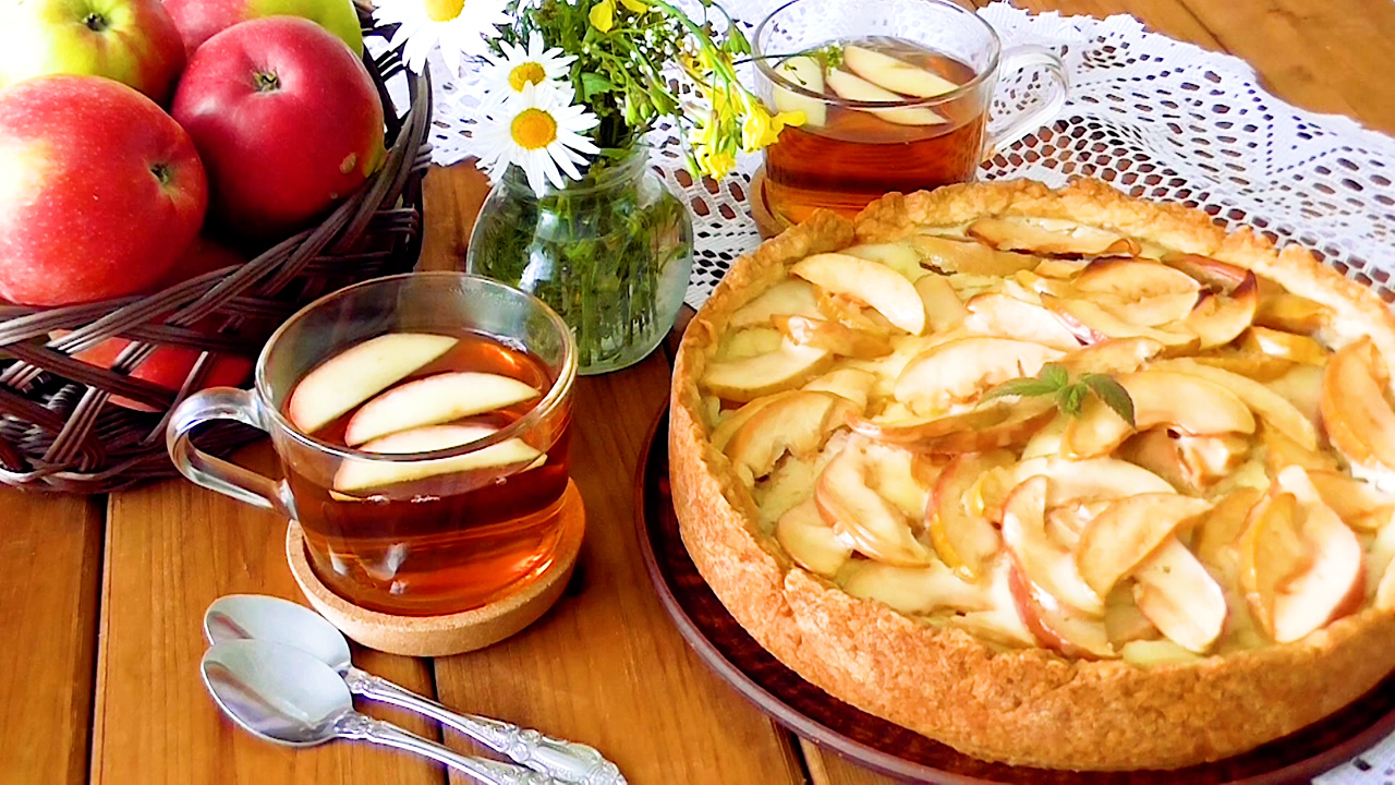 Классический цветаевский пирог с яблоками