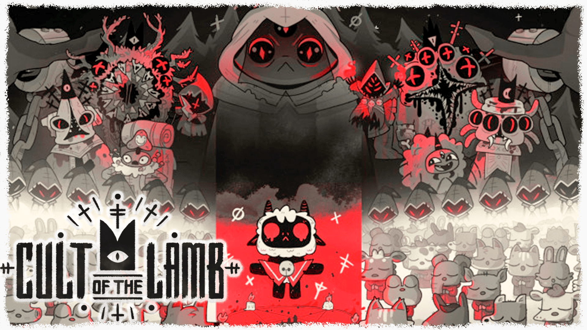 Тот кто ждет cult of the. Cult of the Lamb арт. Cult of the Lamb кот. Cult of the Lamb обложка. Cult of the Lamb арты.